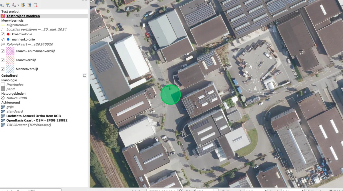 Een plangebied dat punt voor punt op de kaart wordt getekend