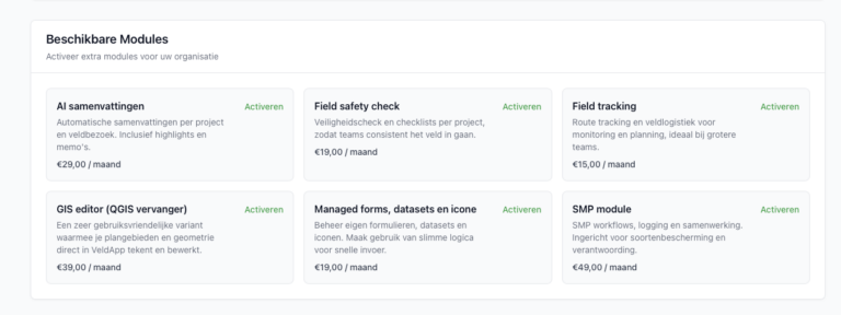 VeldApp Release Notes – December 2025 / Januari 2026